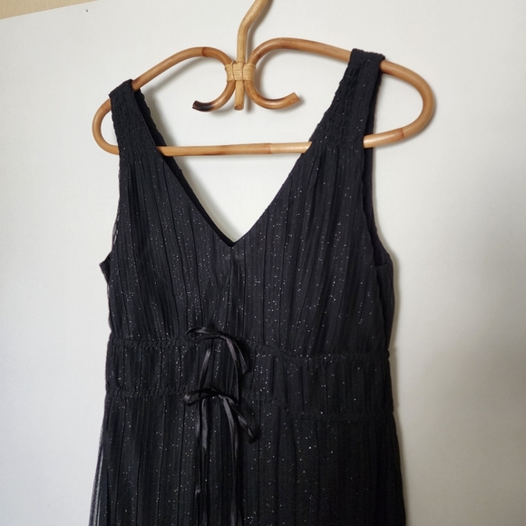 Vintage black sparkly midi dress - Picture 5 of 7